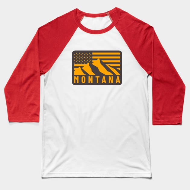 Montana Baseball T-Shirt by BodinStreet